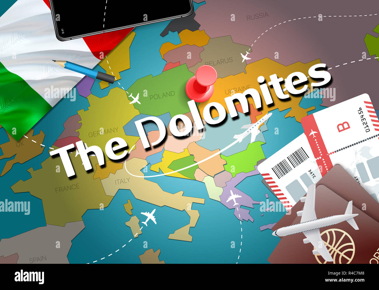 dolomites map