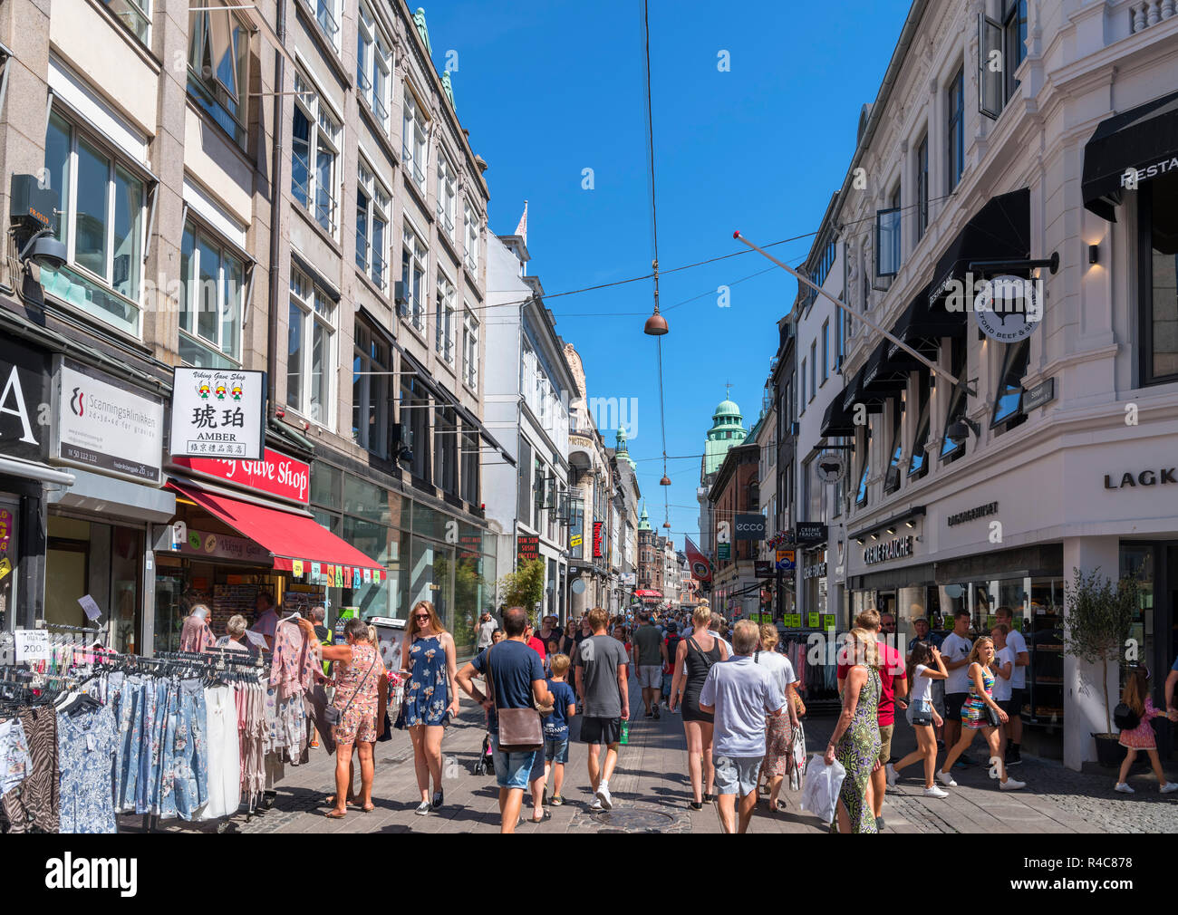 Copenhagen stroget street stock photography images -