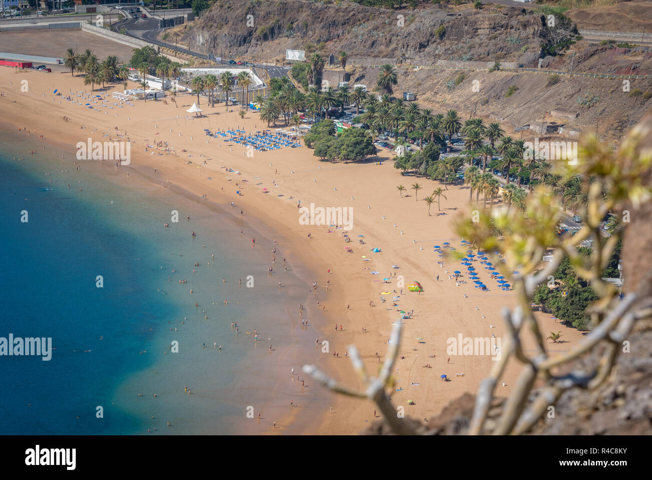 Teresitas Beach and San Andres, Canary Islands, Spain Stock Photo