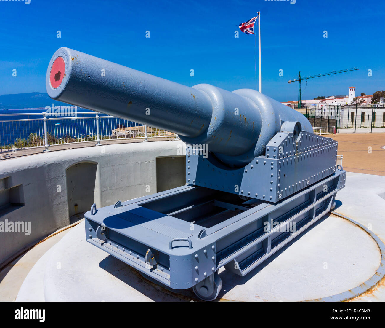 Gibraltar. exhibit guns in Gibraltar. Rule Britannia. Old cannon