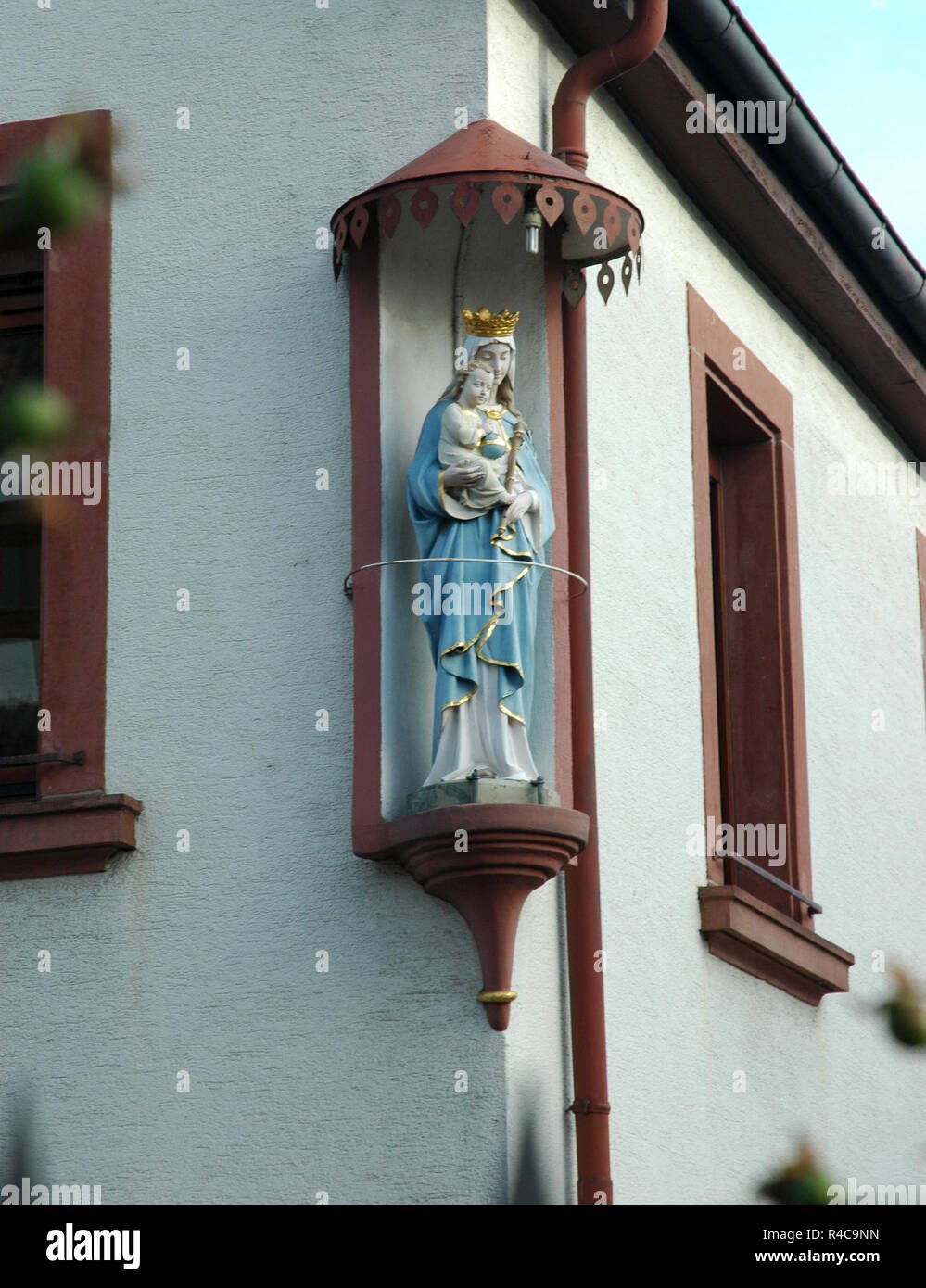 house madonna in herxheim in der pfalz Stock Photo