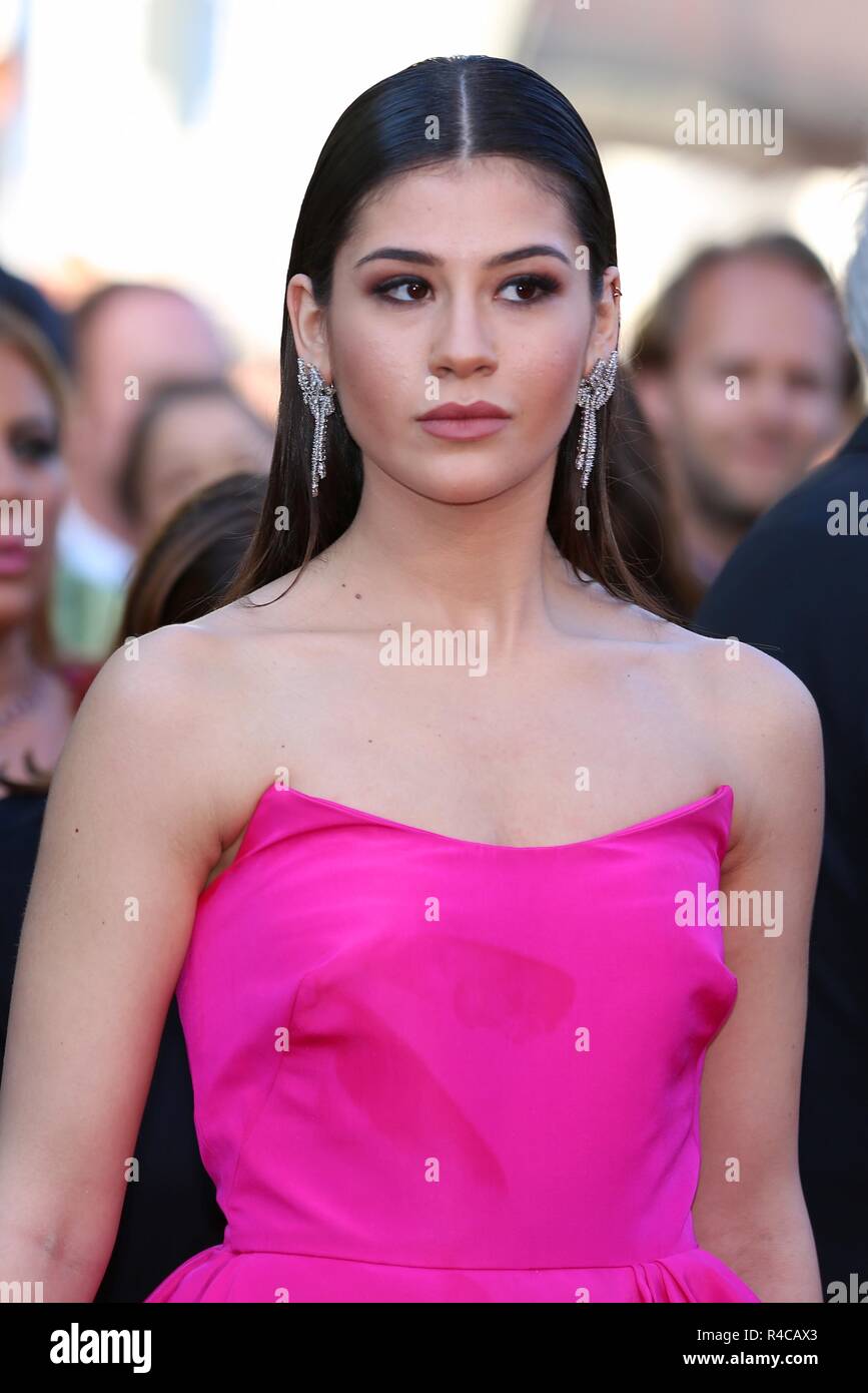 CANNES, FRANCE – MAY 19, 2018: A guest walks the red carpet at 'The Man