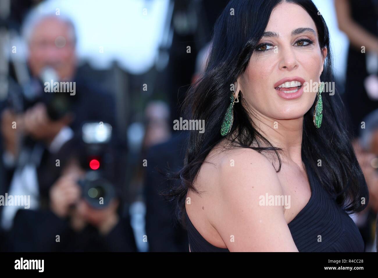 CANNES, FRANCE – MAY 19, 2018: Nadine Labaki walks the red carpet at