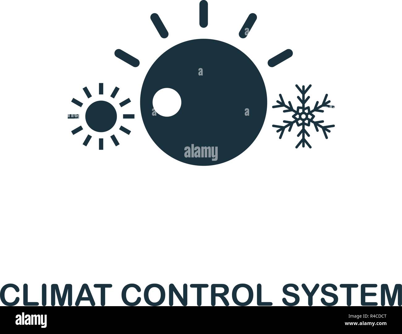 Climat Control System icon. Premium style design from urbanism collection. UX and UI. Pixel perfect climat control system icon for web design, apps, s Stock Vector