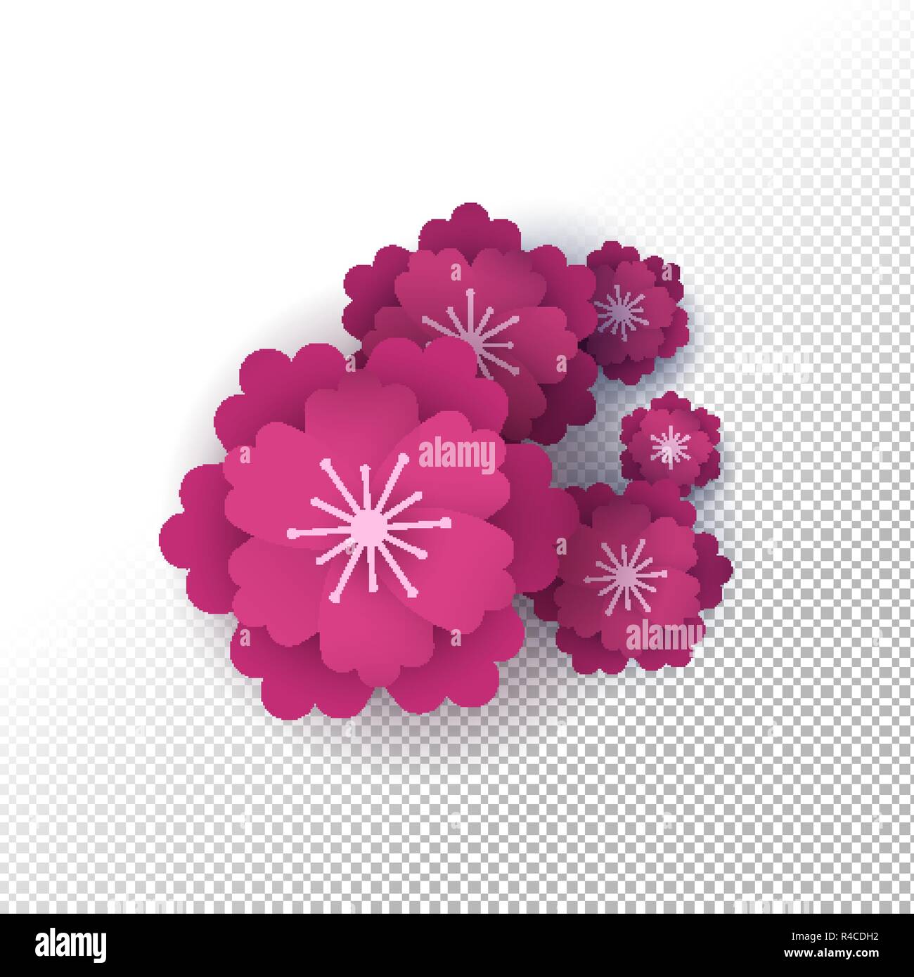 Pink flower bouquet on Stock Vector Images Alamy