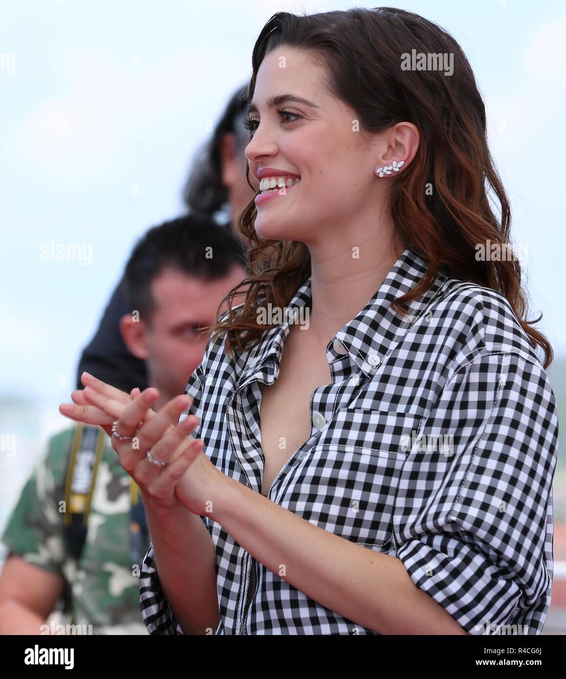 CANNES, FRANCE – MAY 19, 2018: Joana Ribeiro at the 'The Man Who Killed Don Quixote' photocall during the 71st Cannes Film Festival Stock Photo