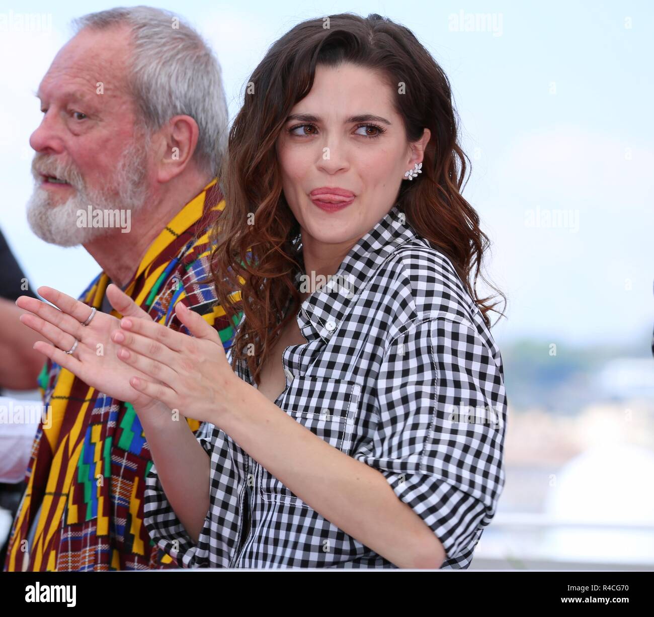 CANNES, FRANCE – MAY 19, 2018: Joana Ribeiro at the 'The Man Who Killed Don Quixote' photocall during the 71st Cannes Film Festival Stock Photo