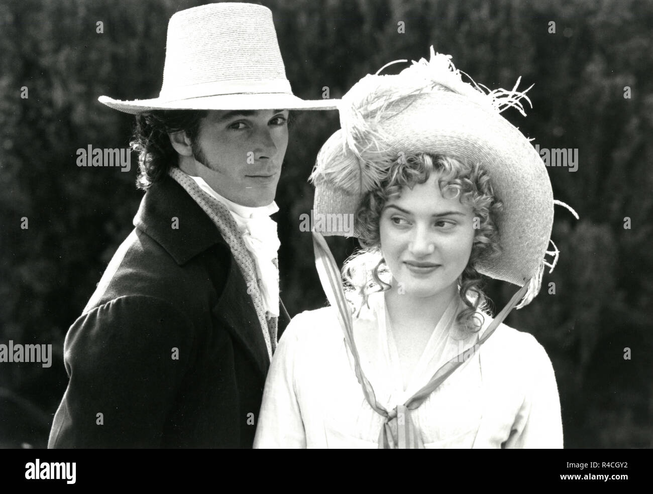 Actors Greg Wise and Kate Winslet in the movie Sense and Sensibility, 1995 Stock Photo -