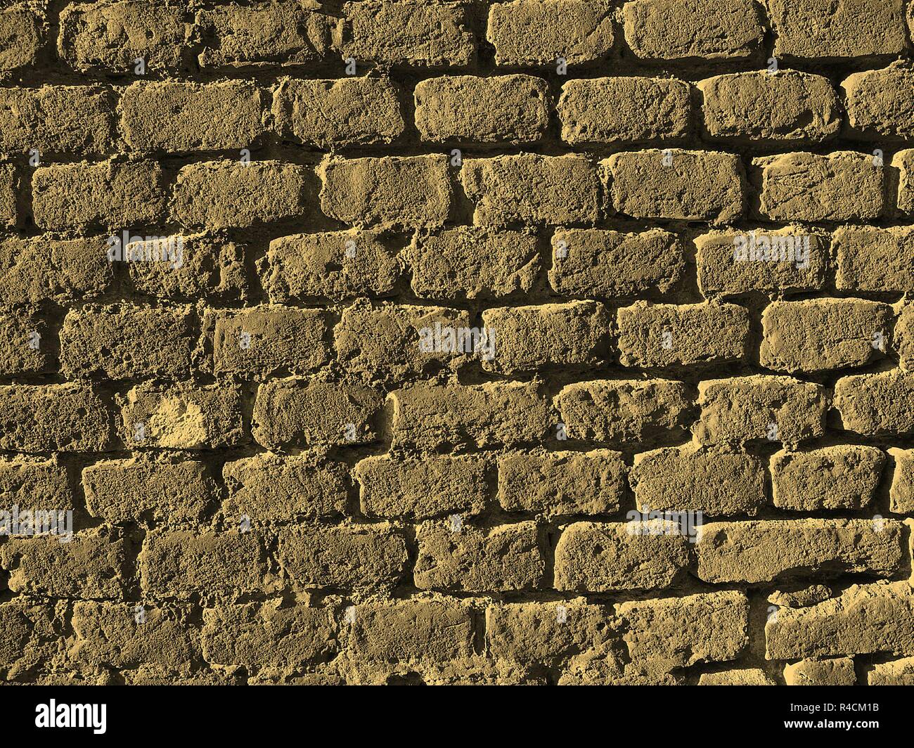 Red brick wall background sepia Stock Photo - Alamy