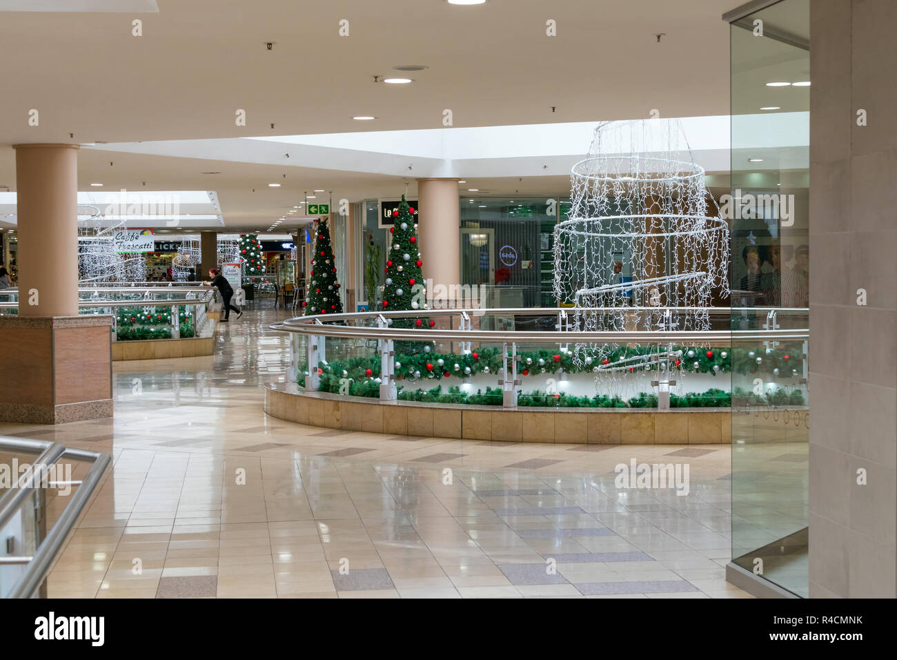 Christmas decorations in the Brooklyn mall shopping center, Pretoria