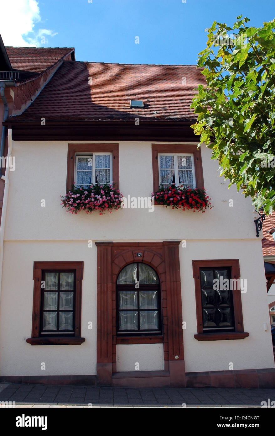 renovated house in bad bergzabern Stock Photo