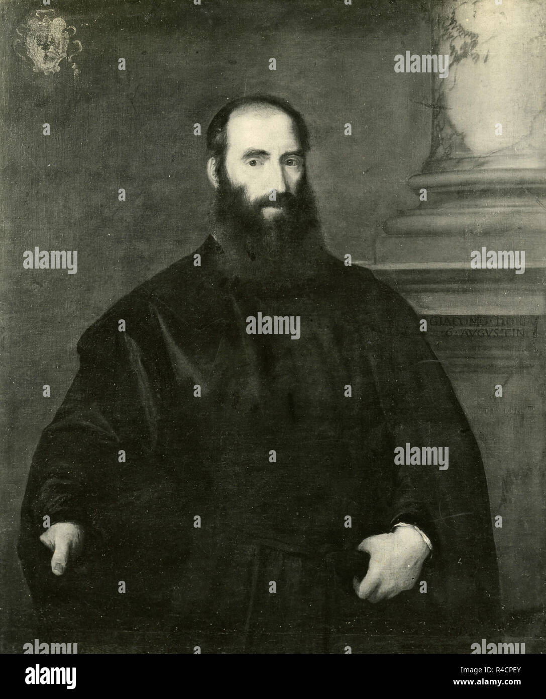 Portrait of Doria, painting by Titian Tiziano Vecellio Stock