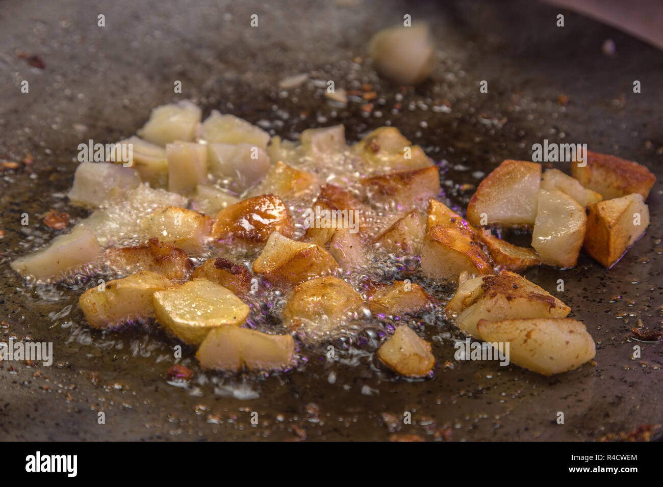 Delhi potato snack Stock Photo - Alamy