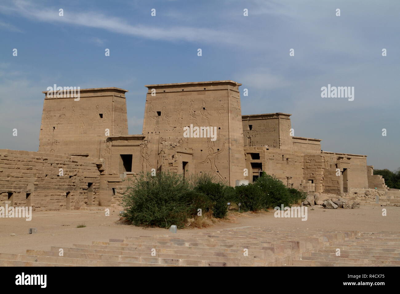 the isis temple of philae in egypt Stock Photo