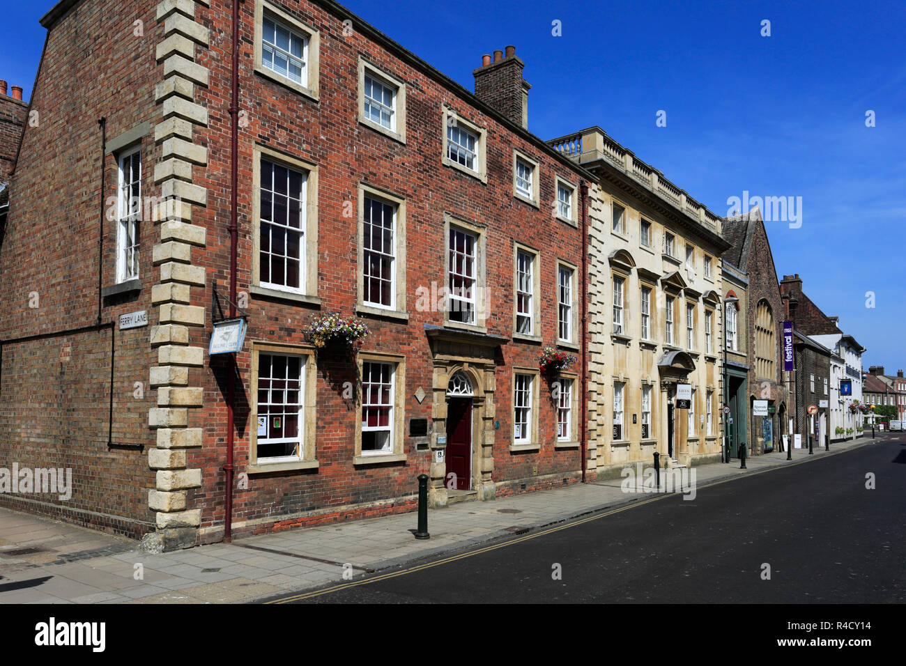 Architecture on Kings Street, Kings Lynn town; Norfolk; England; UK