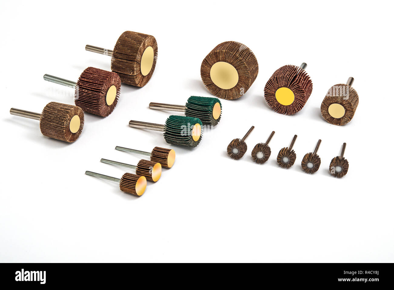 Grinding and polishing sanding bits sets Stock Photo Alamy