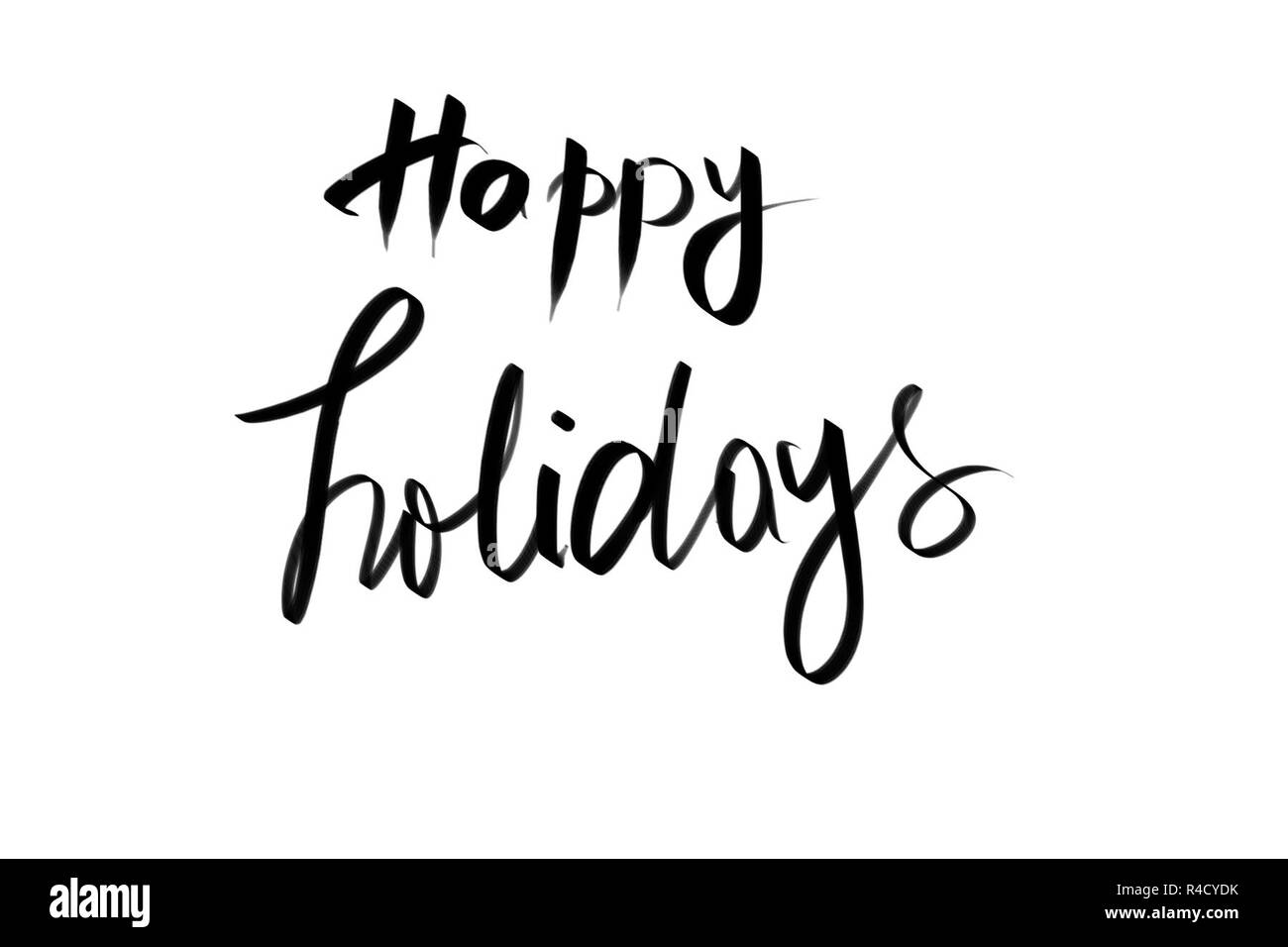 Happy Holidays Greeting Stock Photo - Alamy