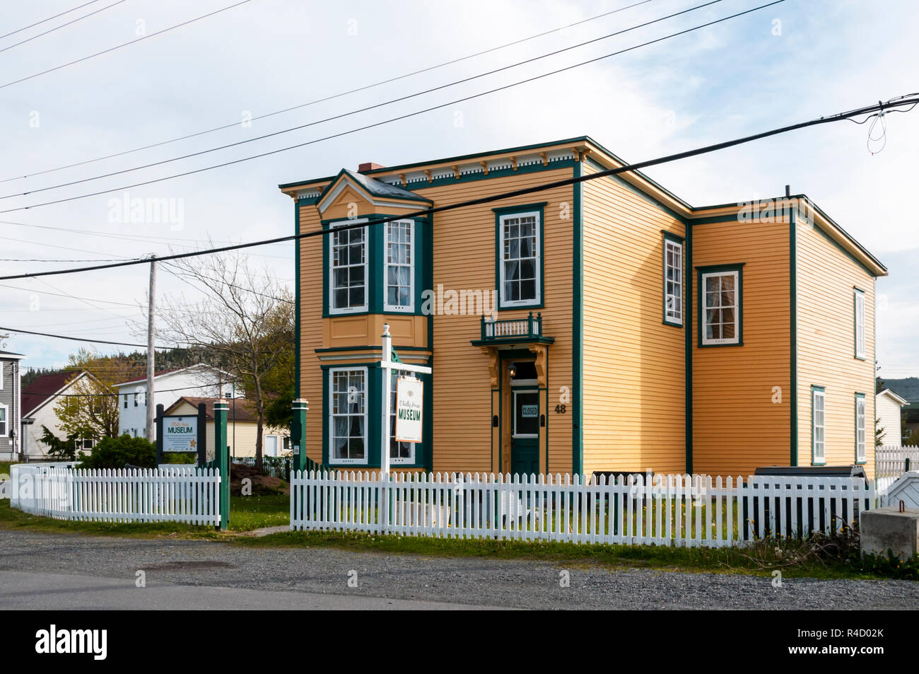 The O'Reilly House Museum in Placentia, Newfoundland. Stock Photo