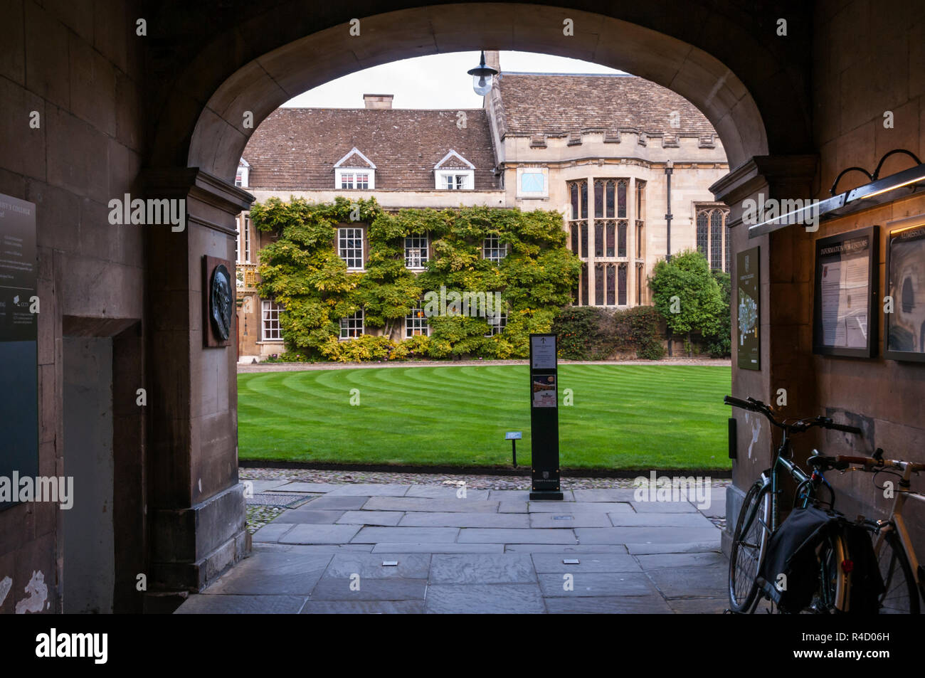 The First Court of Christ's College Cambridge seen through the Great