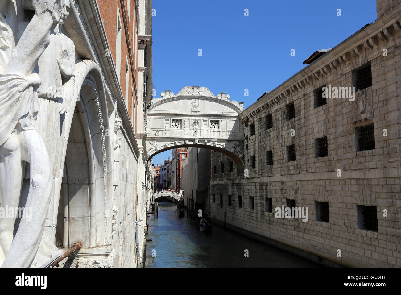 Italy.  Venice. Bridge of Sighs. 17th century. Baroque style. By Antonio Cortino. Veneto region. Stock Photo