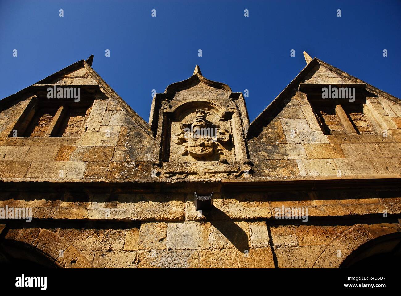 Cotswold stone buildings in the market town of Chipping Campden, Cotswolds, Gloucestershire, UK Stock Photo