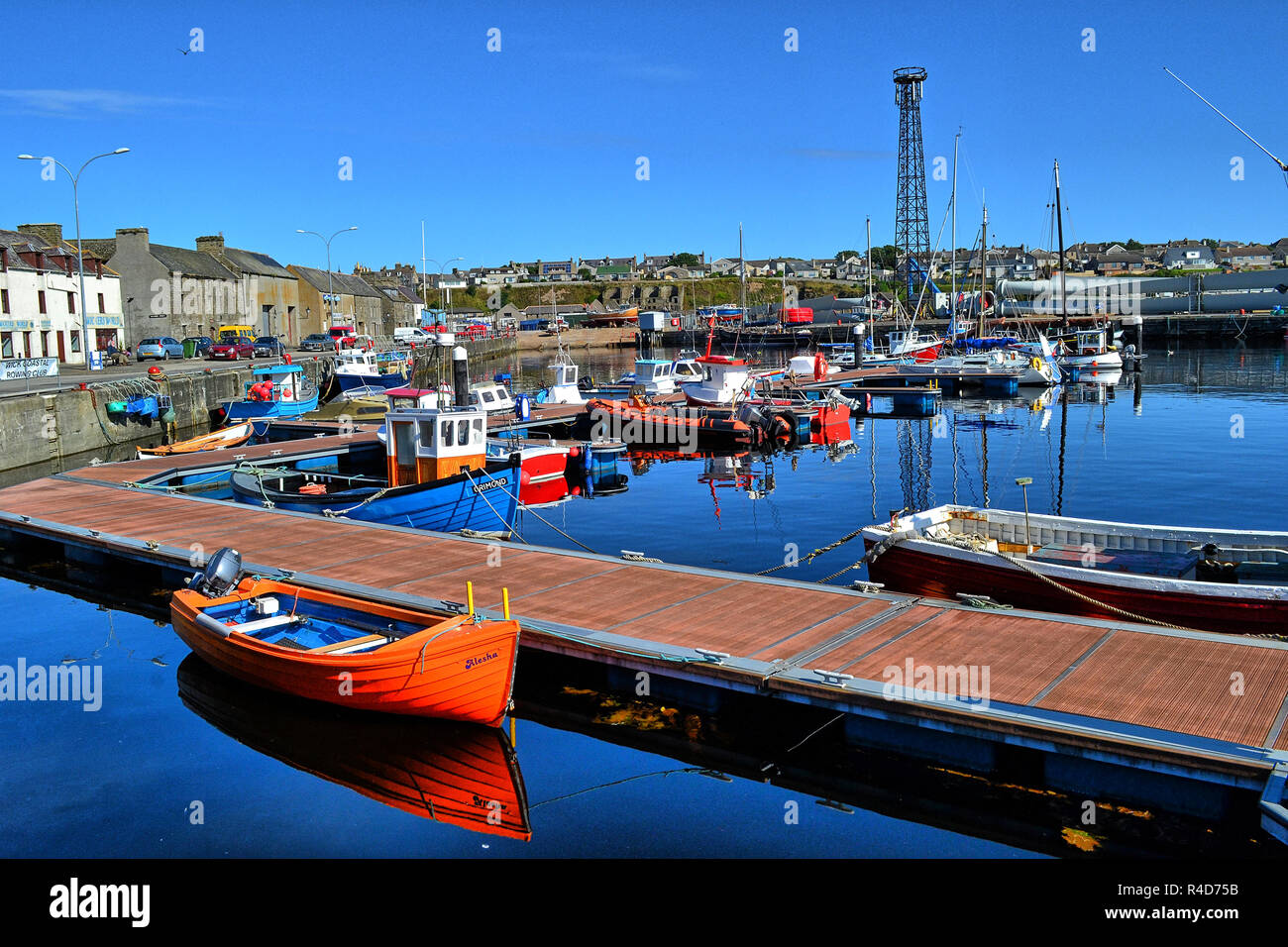 Wick Harbour, Highlands of Scotland UK Stock Photo - Alamy