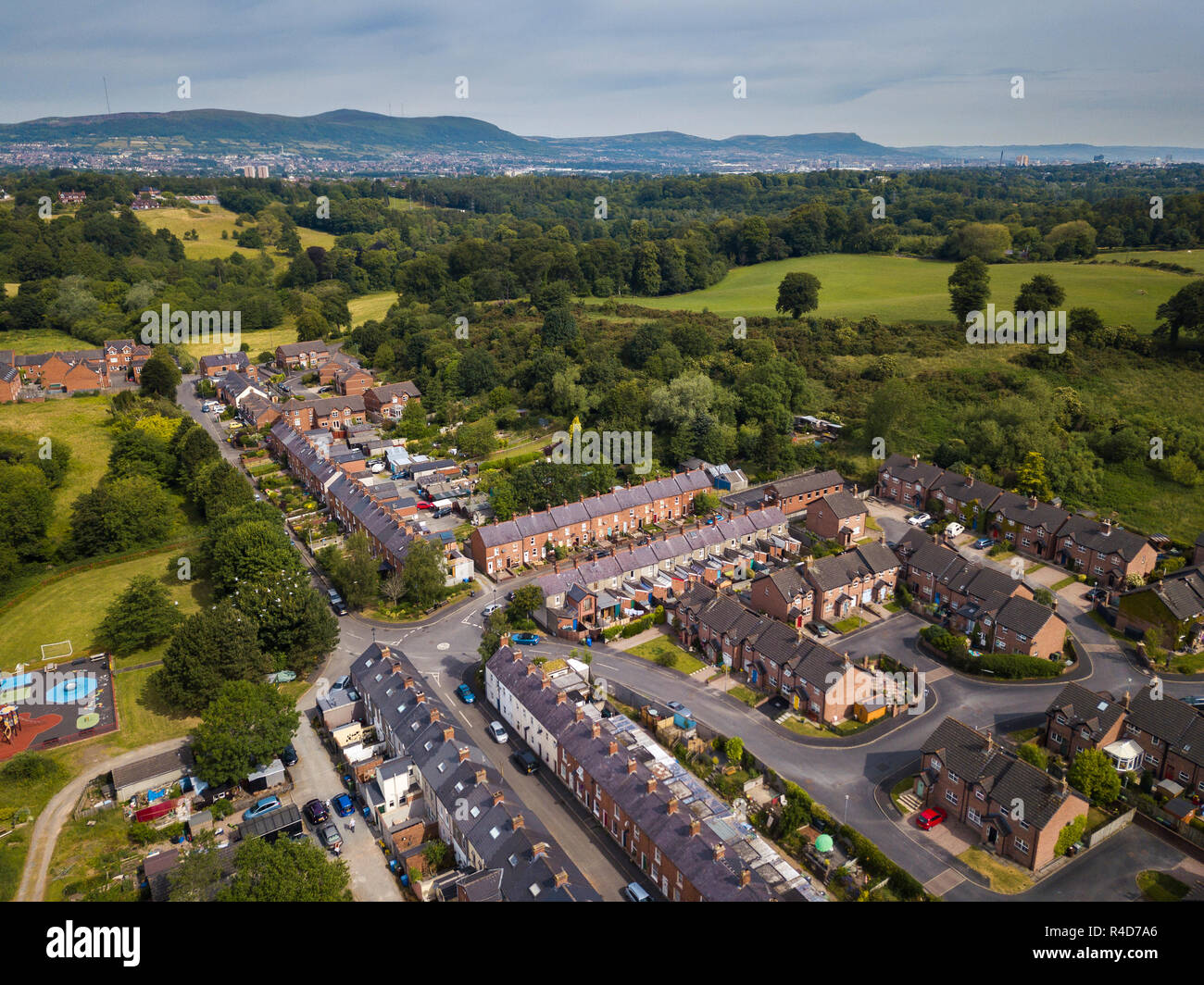 Edenderry Village outside Belfast in Northern Ireland Stock Photo Alamy