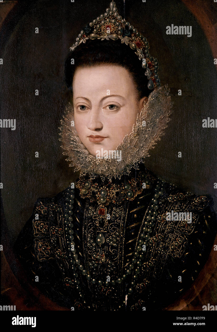 'Isabella Clara Eugenia', 16th century. Author: Pourbus, Pieter. Location: PRIVATE COLLECTION. Sevilla. Seville. SPAIN. Stock Photo