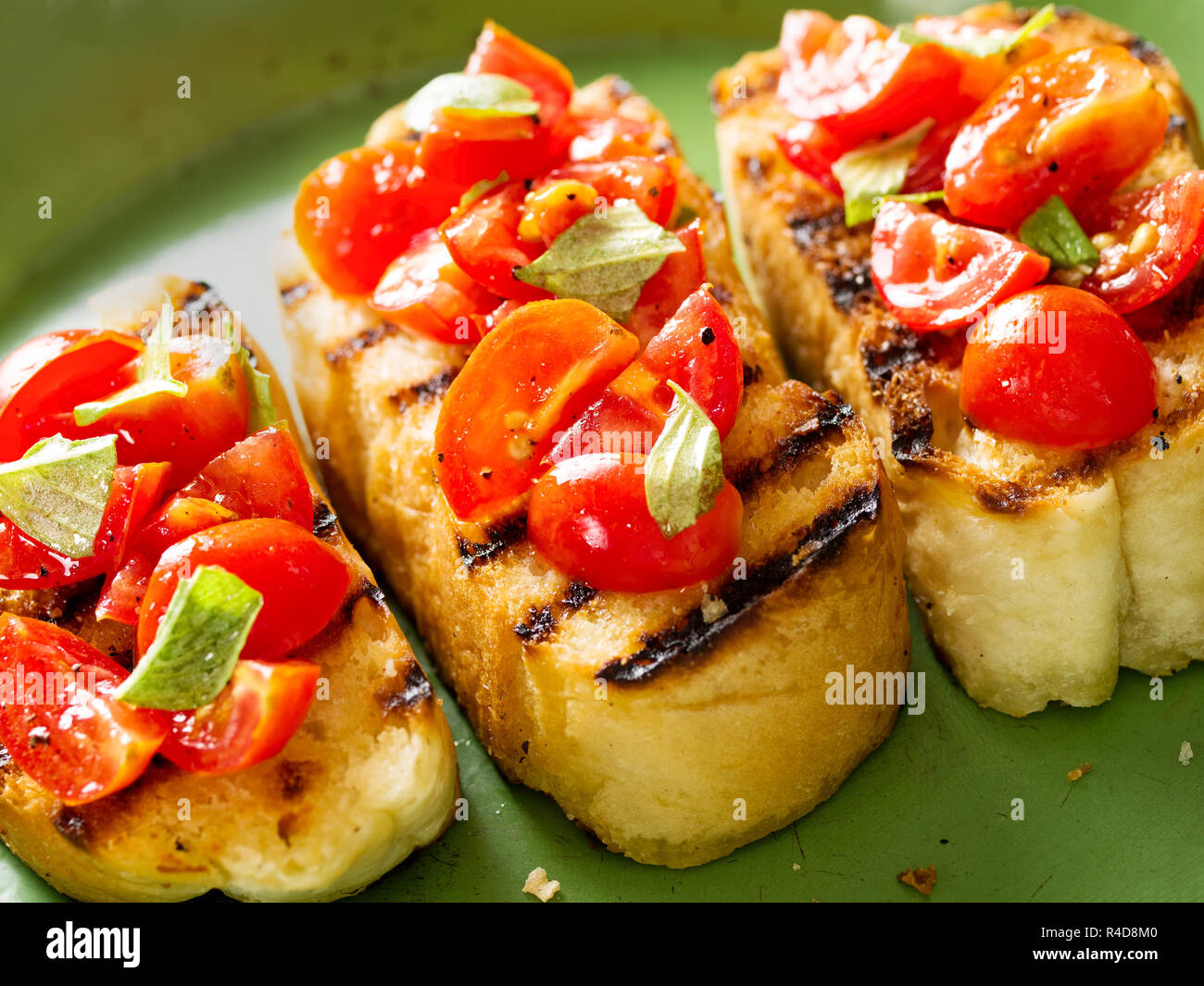 rustic italian bruschetta bread Stock Photo - Alamy