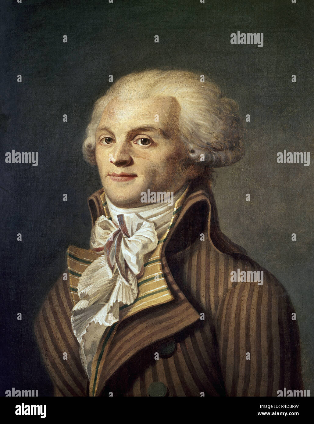 Ecole française . Portrait de Maximilien de Robespierre (17581794