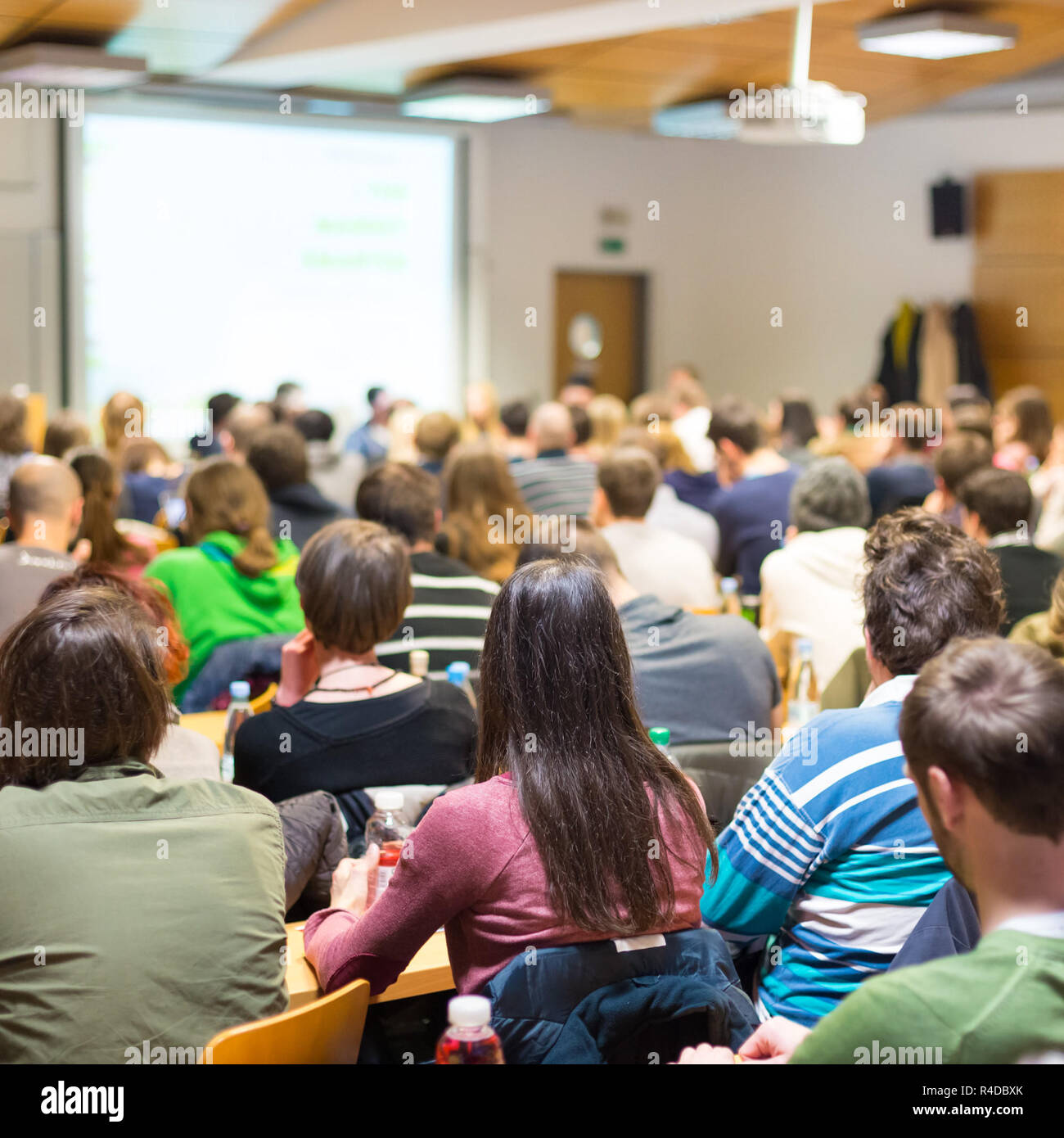 Workshop at university lecture hall Stock Photo - Alamy