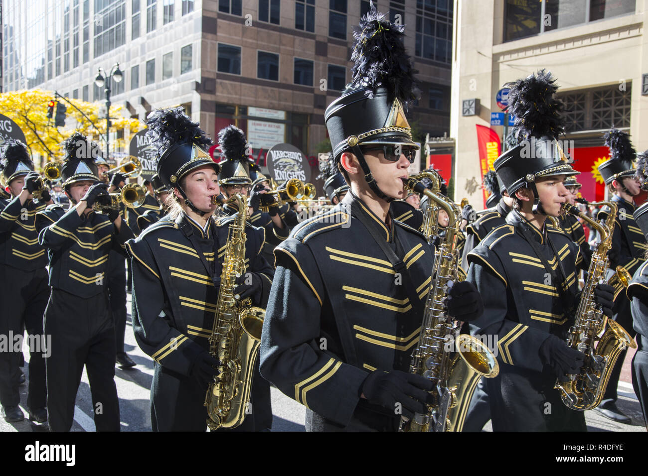 Teenage musicians marching band hires stock photography and images Alamy