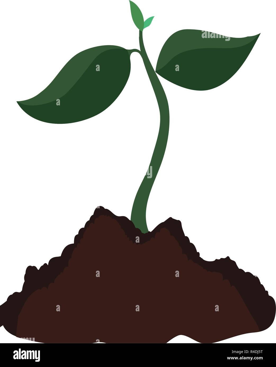 ecology tree plant cultivated vector illustration design Stock Vector ...