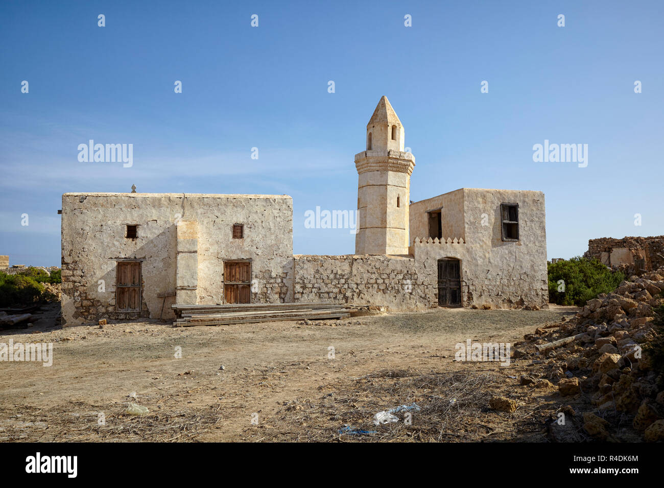 Ruins of Hanafi Mosque in Suakin Sawakin, Sudan, Africa Stock Photo