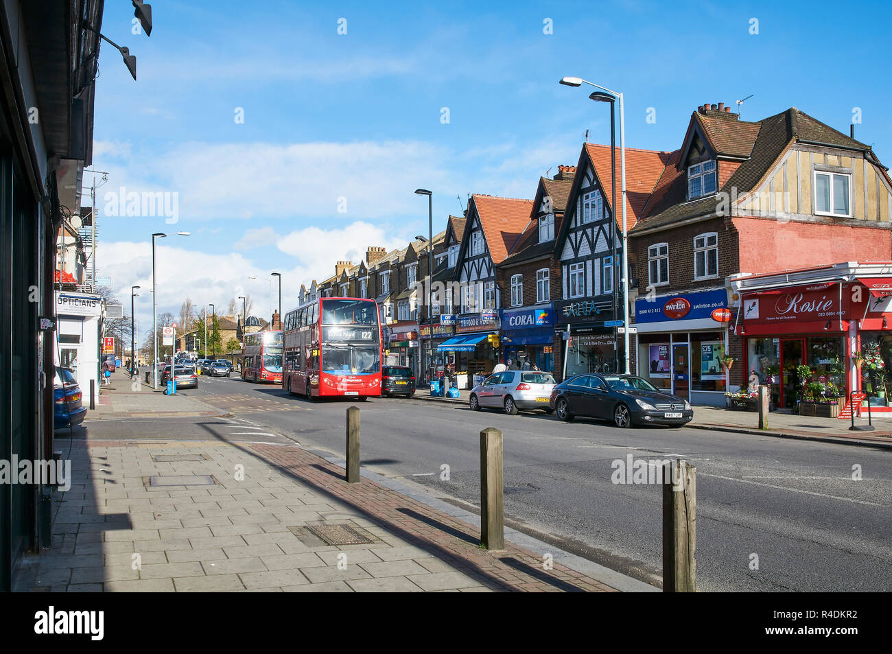 Brockley Road, Crofton Park, in South East London UK Stock Photo