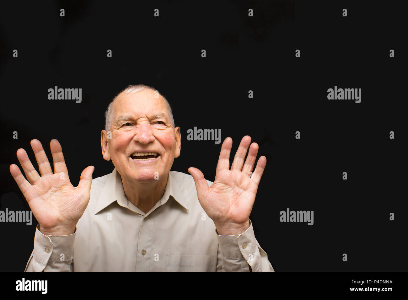 Radiant senior black man hi-res stock photography and images - Alamy