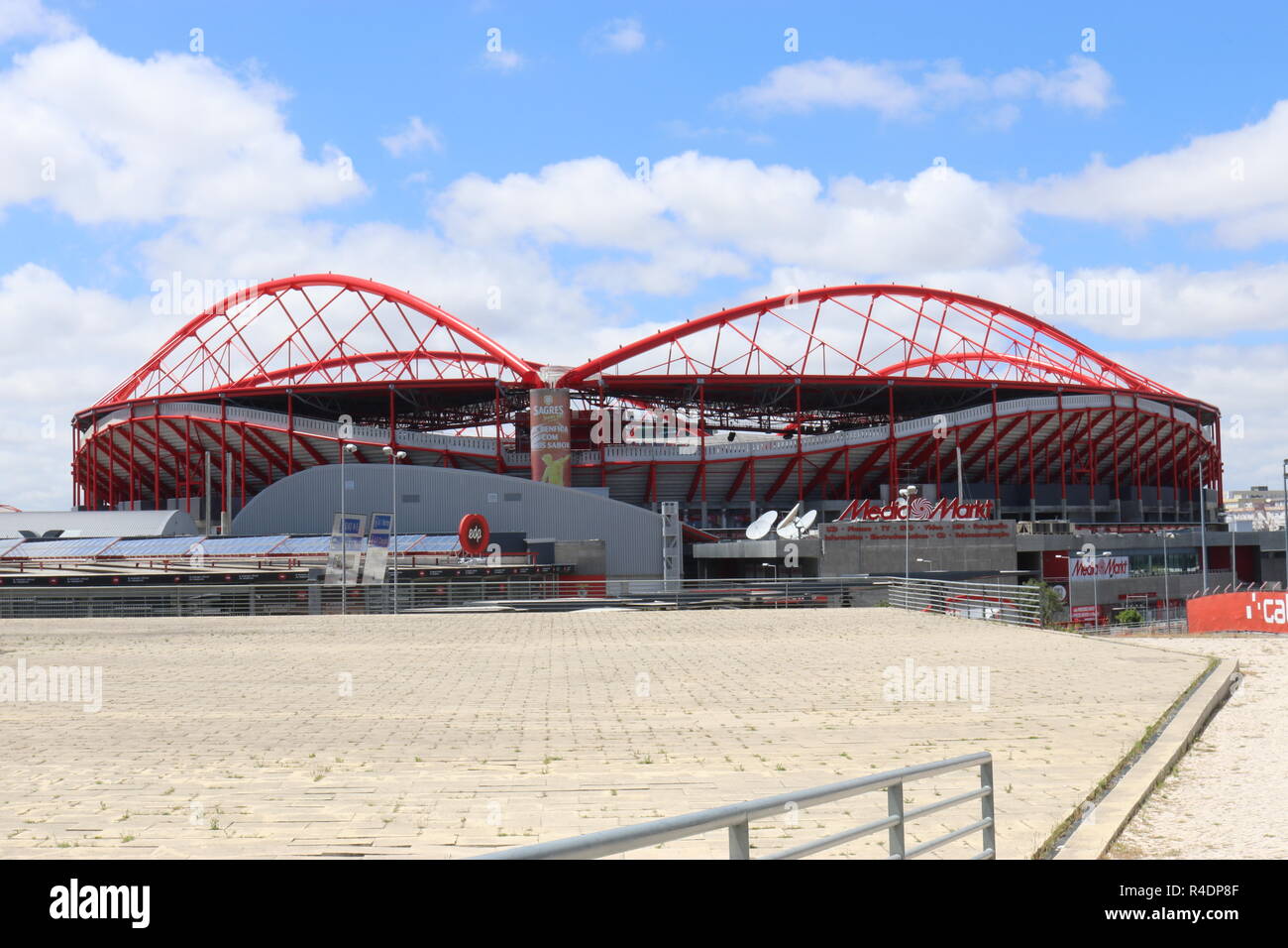 Estádio da Luz, Lisbon, Portugal. Home stadium to Benfica S.L football club. Stock Photo