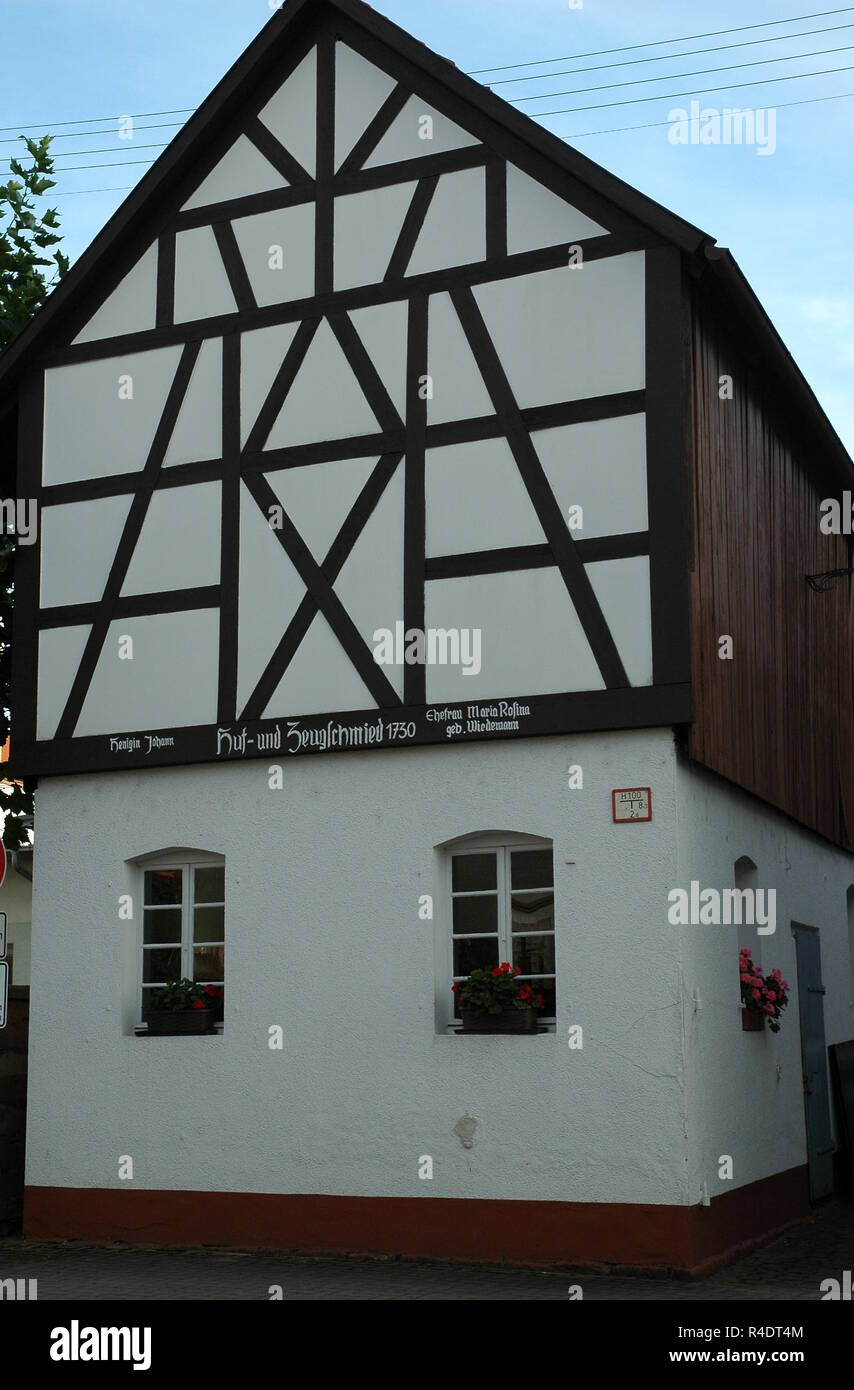 former blacksmith in hatzenbÃ¼hl Stock Photo