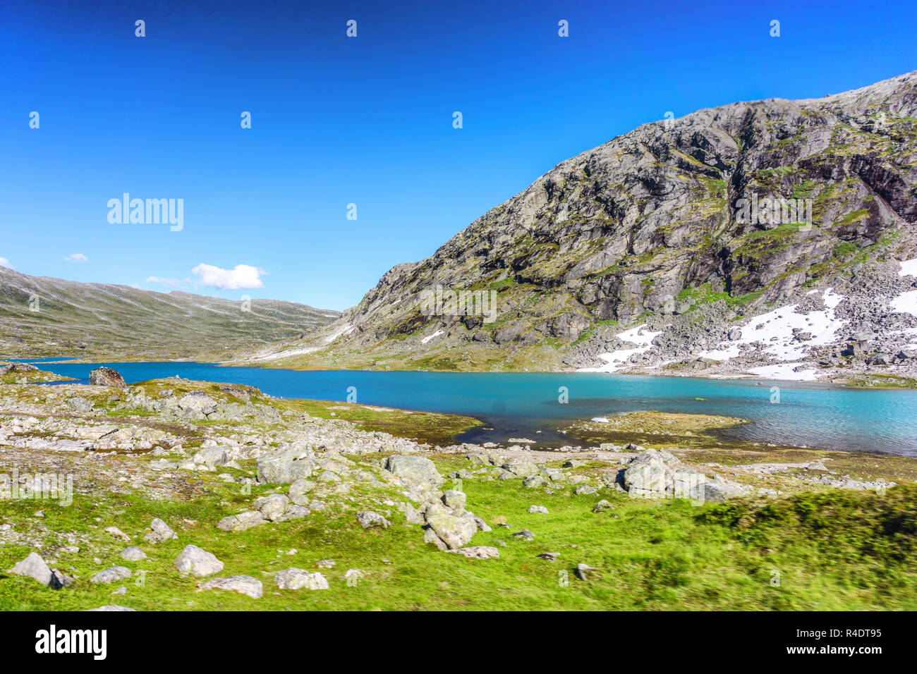 Norwegens schÃ¶ne Bergwelt Stock Photo