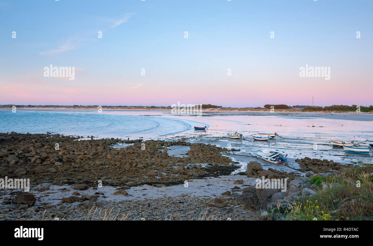 coastal evening in brittany Stock Photo Alamy