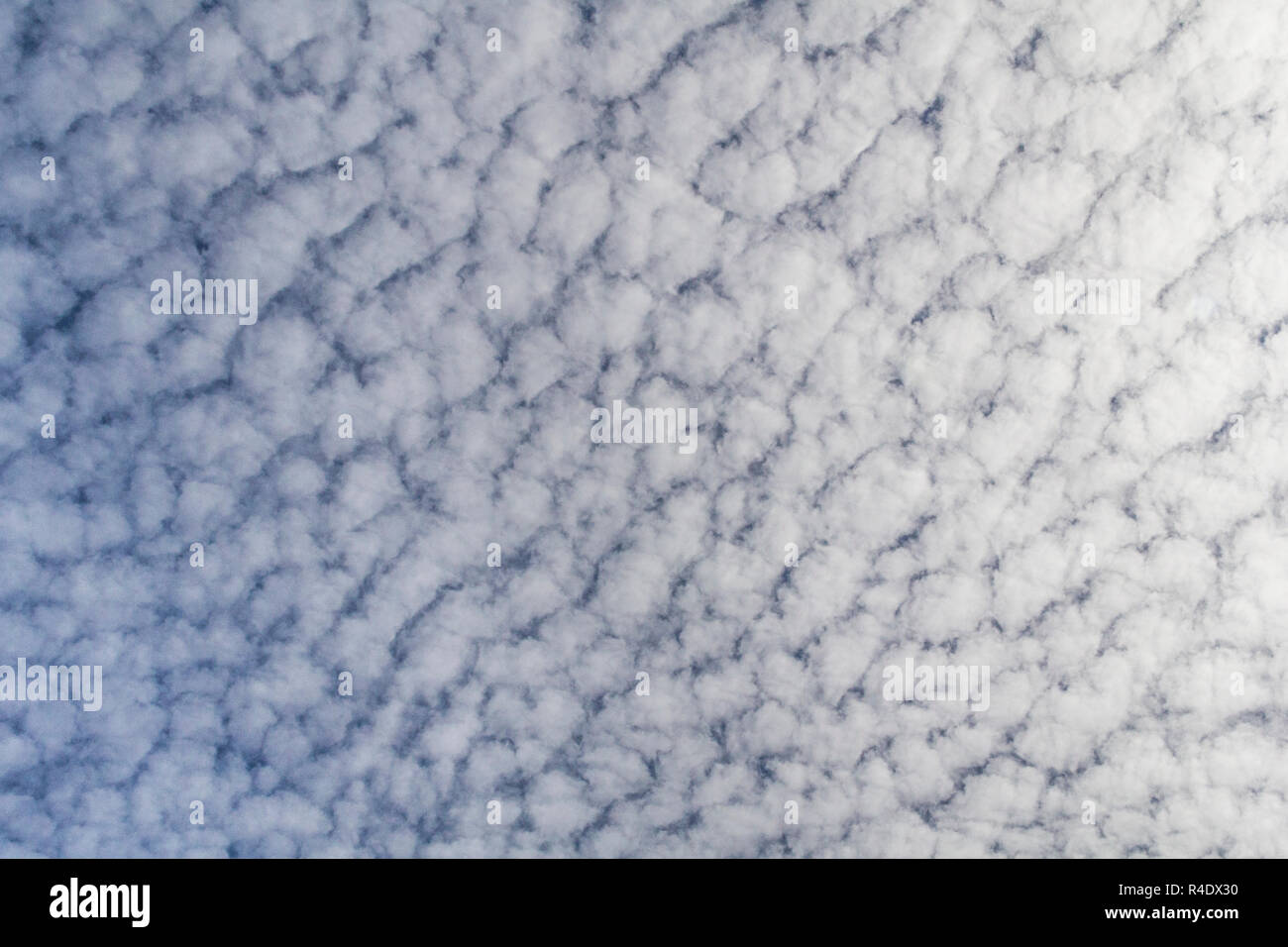 Heavy formation of cirrus clouds, central Florida, USA Stock Photo