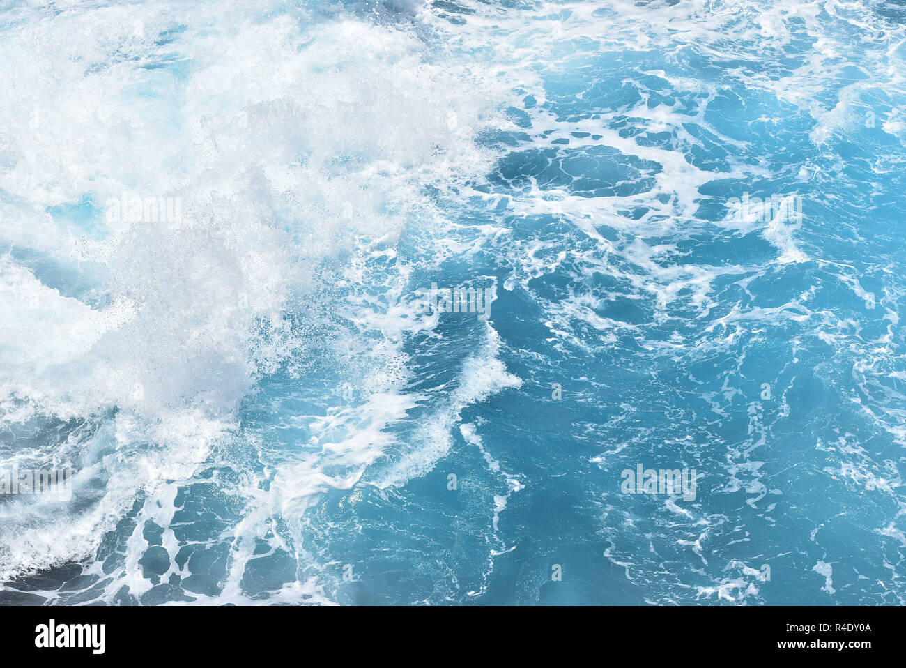 Blue Ocean with Waves Stock Photo - Alamy
