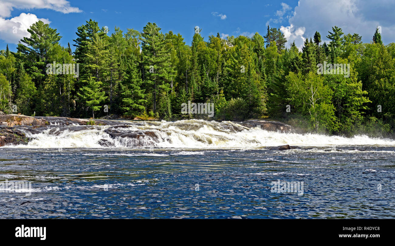Bald Rock Falls in the North Country of Quetico Provincial Park in