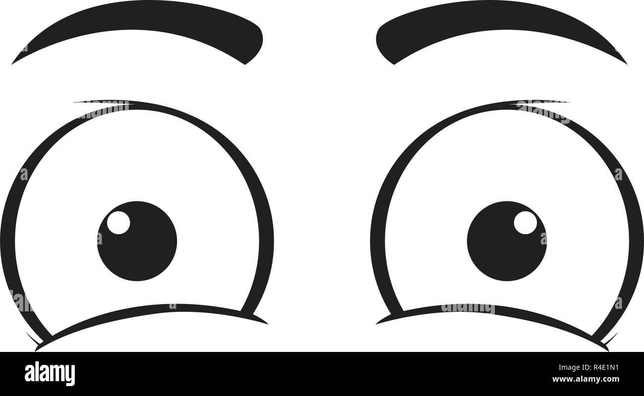 Surprised eyes cartoon Stock Vector Image & Art - Alamy
