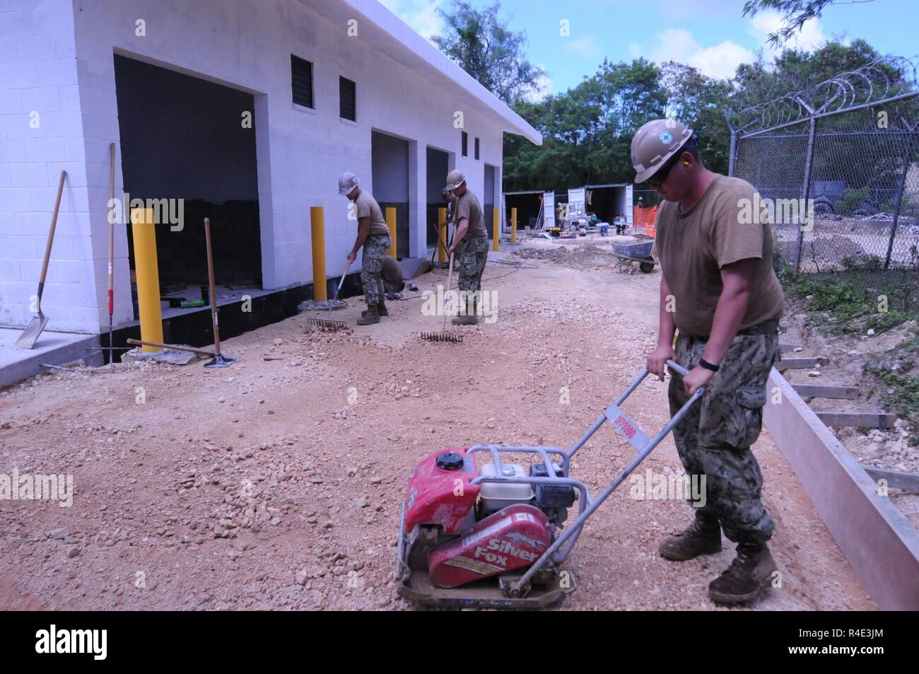 SANTA RITA, Guam (May 1, 2017) Construction Electrician 2nd Class Lucas