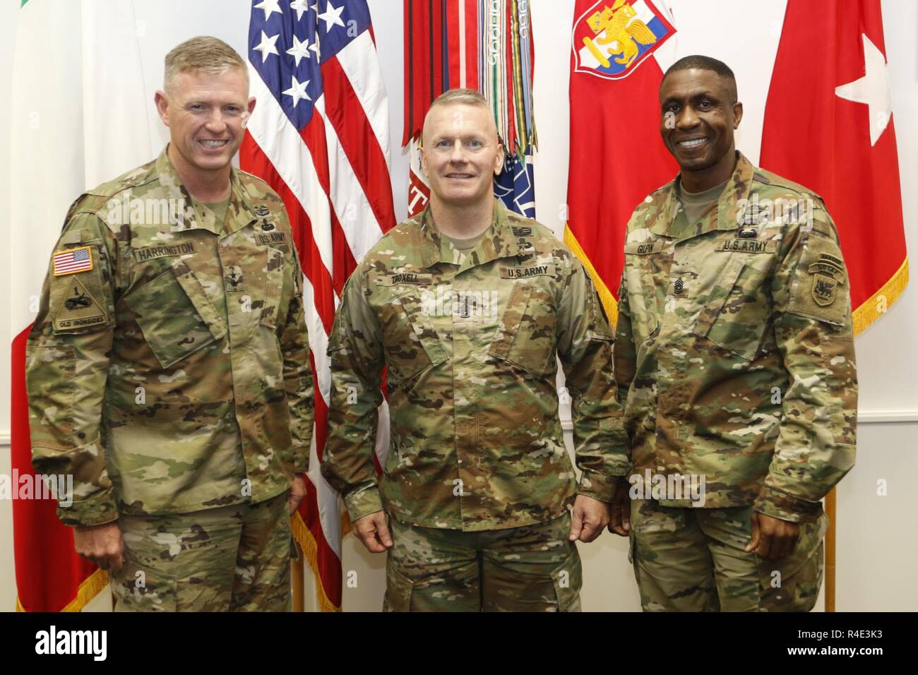 (From left) Maj. Gen. Joseph Harrington, U.S. Army Africa commander ...