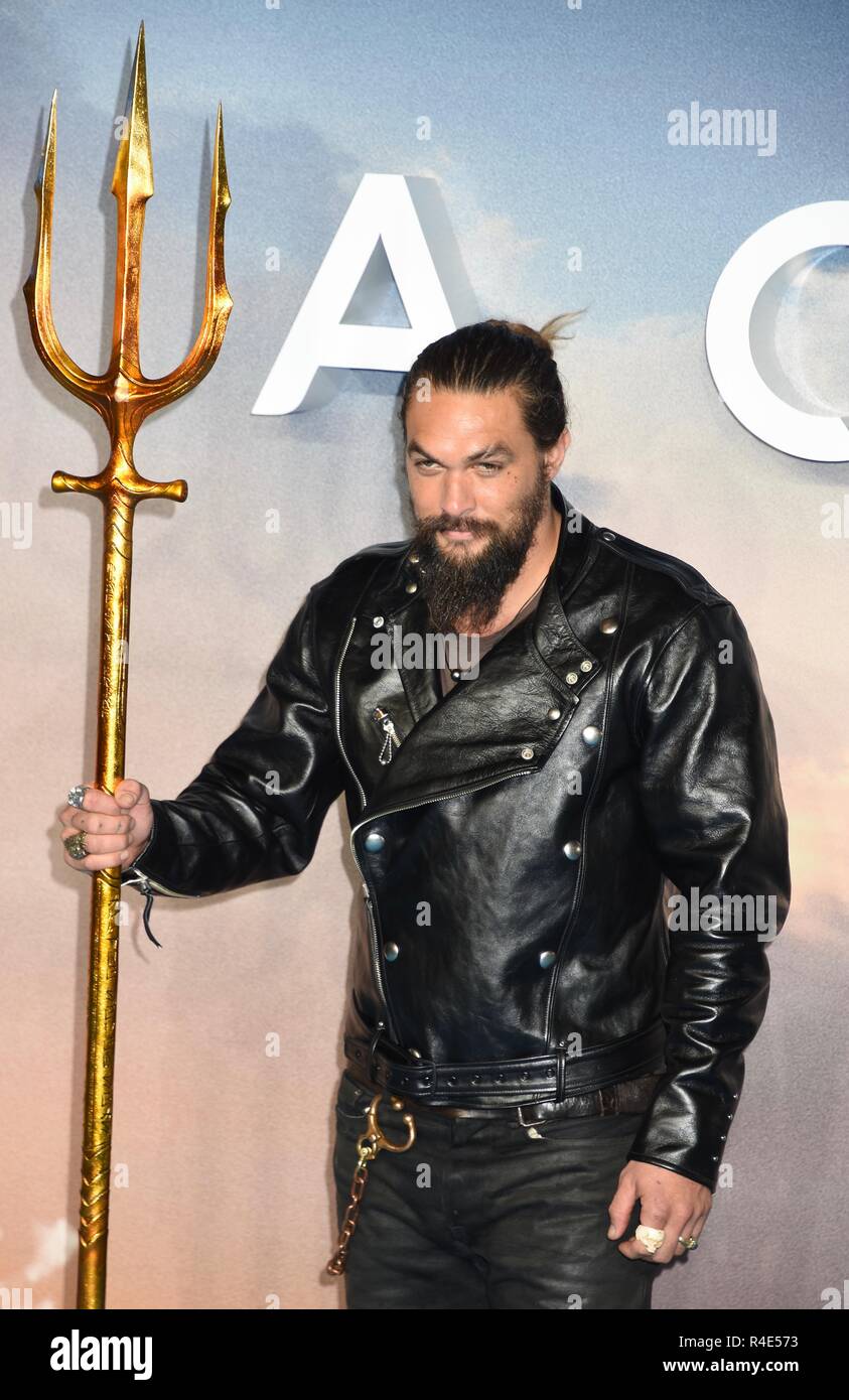 London, UK. 26th November, 2018. Jason Momoa,Aquaman-World Premiere,Cineworld,Leicester Square,London.UK Credit: michael melia/Alamy Live News Stock Photo