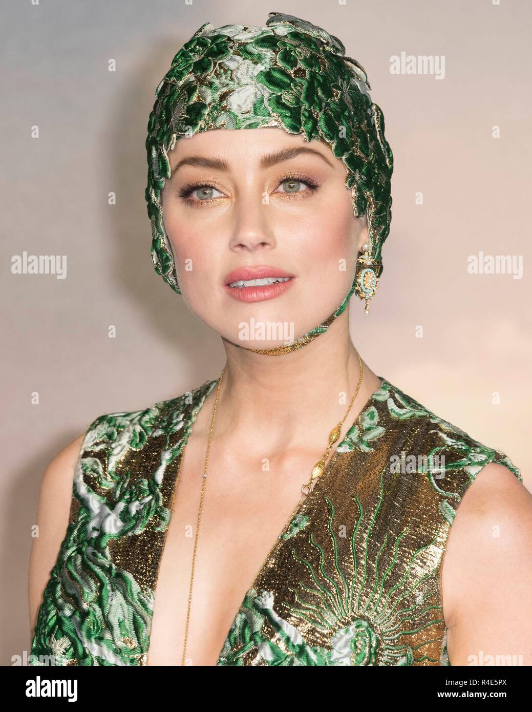 Amber Heard attends AQUAMAN - World Premiere. London, UK. 26/11/2018