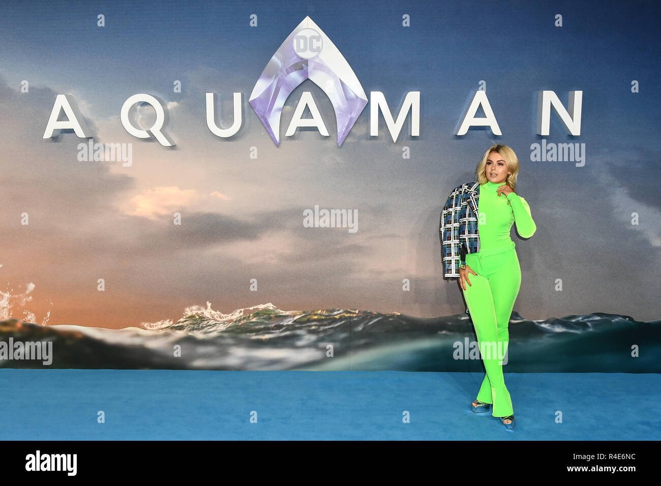 London, UK. 26th Nov 2018. Tallia Storm arrives at Aquaman - World