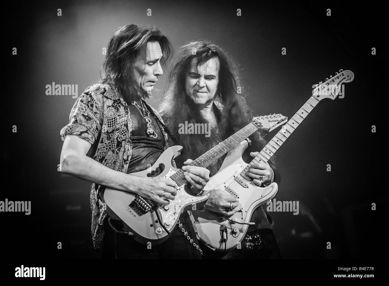 Kitchener, Ontario, Canada. 25th Nov, 2018. American rock/heavy metal supergroup 'Generation Axe' formed by Steve Vai in 2016. Supergroup performed sold out show at Centre in The Square in Kitchener, Ontario. Band members: TOSIN ABASI, STEVE VAI, ZAKK WYLDE, YNGWIE MALMSTEEN. Credit: Igor Vidyashev/ZUMA Wire/Alamy Live News Stock Photo